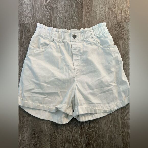 H&M EUC High Waist Pull On Short Size M Medium White Excellent Condition - Picture 8 of 9